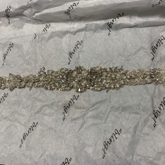 Swarovski crystal wedding sash